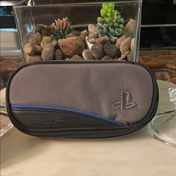 Sony PSP Gray and Blue Carrying Case